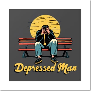 Depressed Man Posters and Art